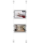 2 led light pocket estate agents displays