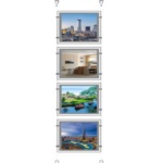 4 led light box retail window display