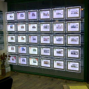Real Estate Agent LED Window Displays